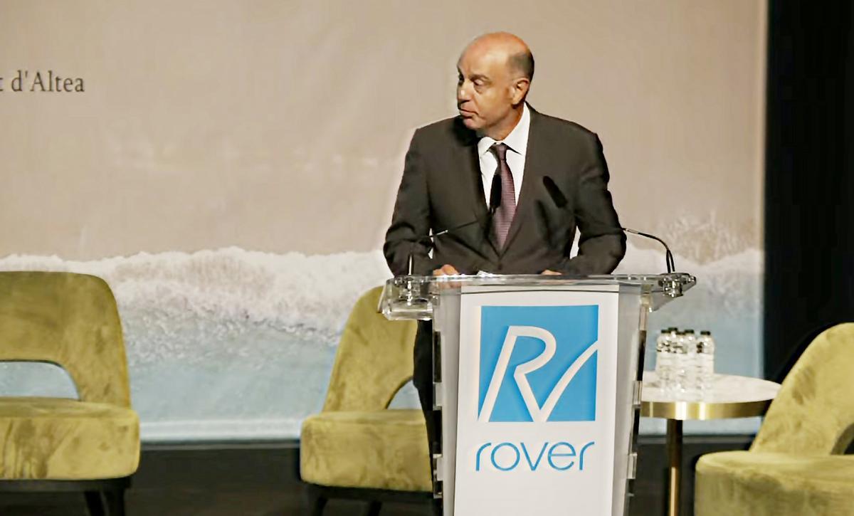 Alfredo Rodriguez, presidente de Rover, en la inauguracion de la Jornada de Innovación y Sostenibilidad.