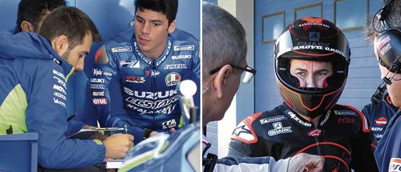 Joan Mir y Jorge Lorenzo.