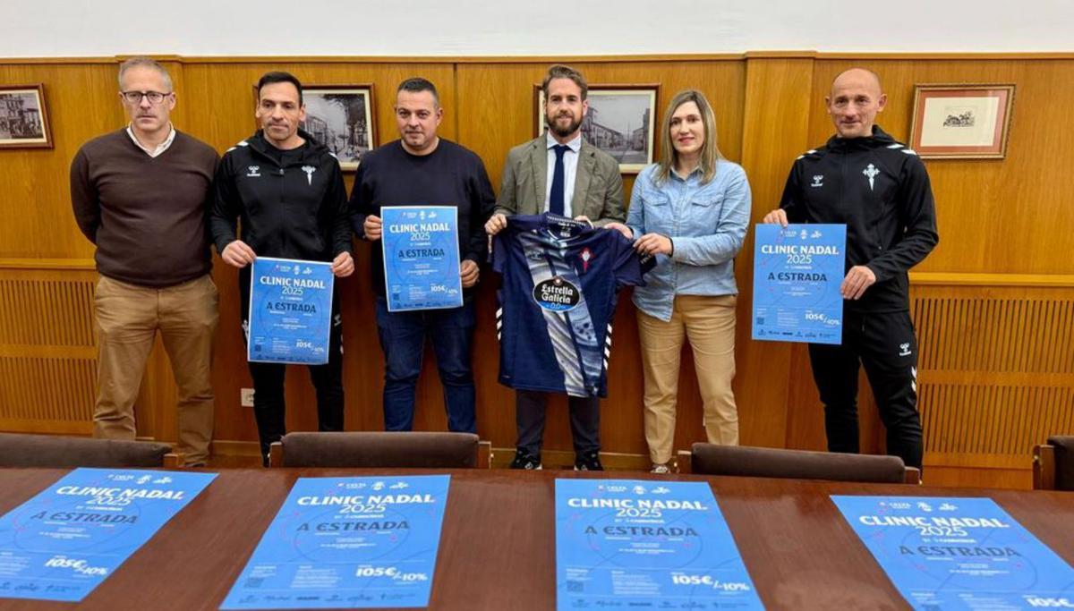 Presentación del clinic,
ayer, en A Estrada.