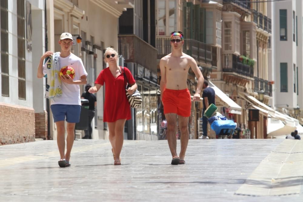 El terral acerca las máximas a los 40 grados en Málaga.