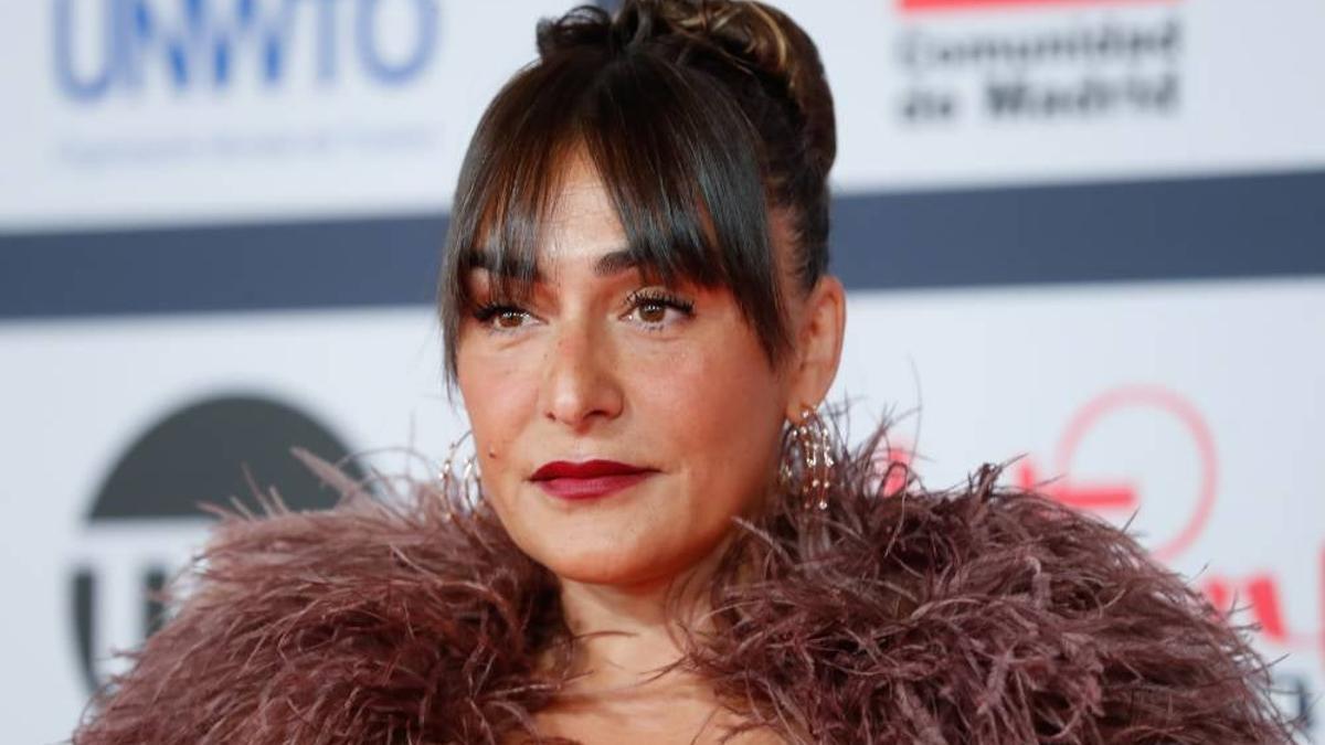 La actriz Candela Peña en los Premios Platino (2021)