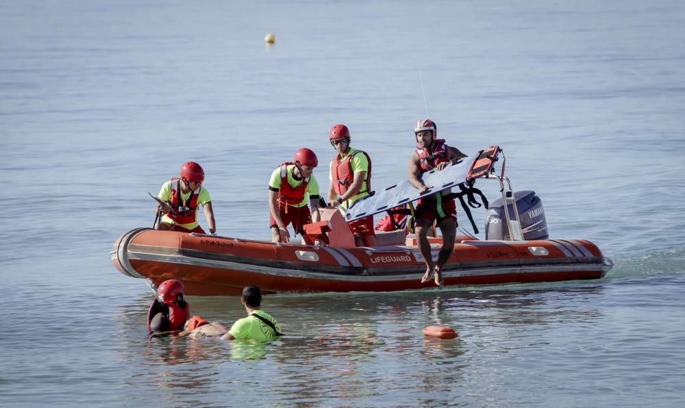 Simulacros de emergencia en Can Pastilla