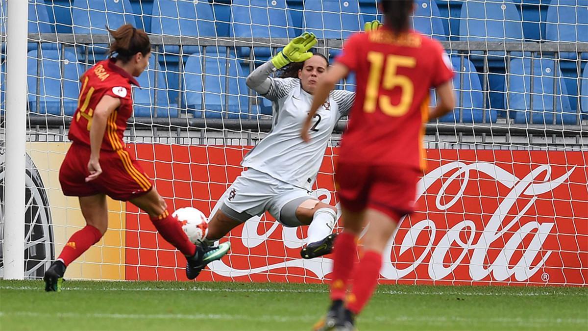 Vicky Losada marcó el primer gol de España