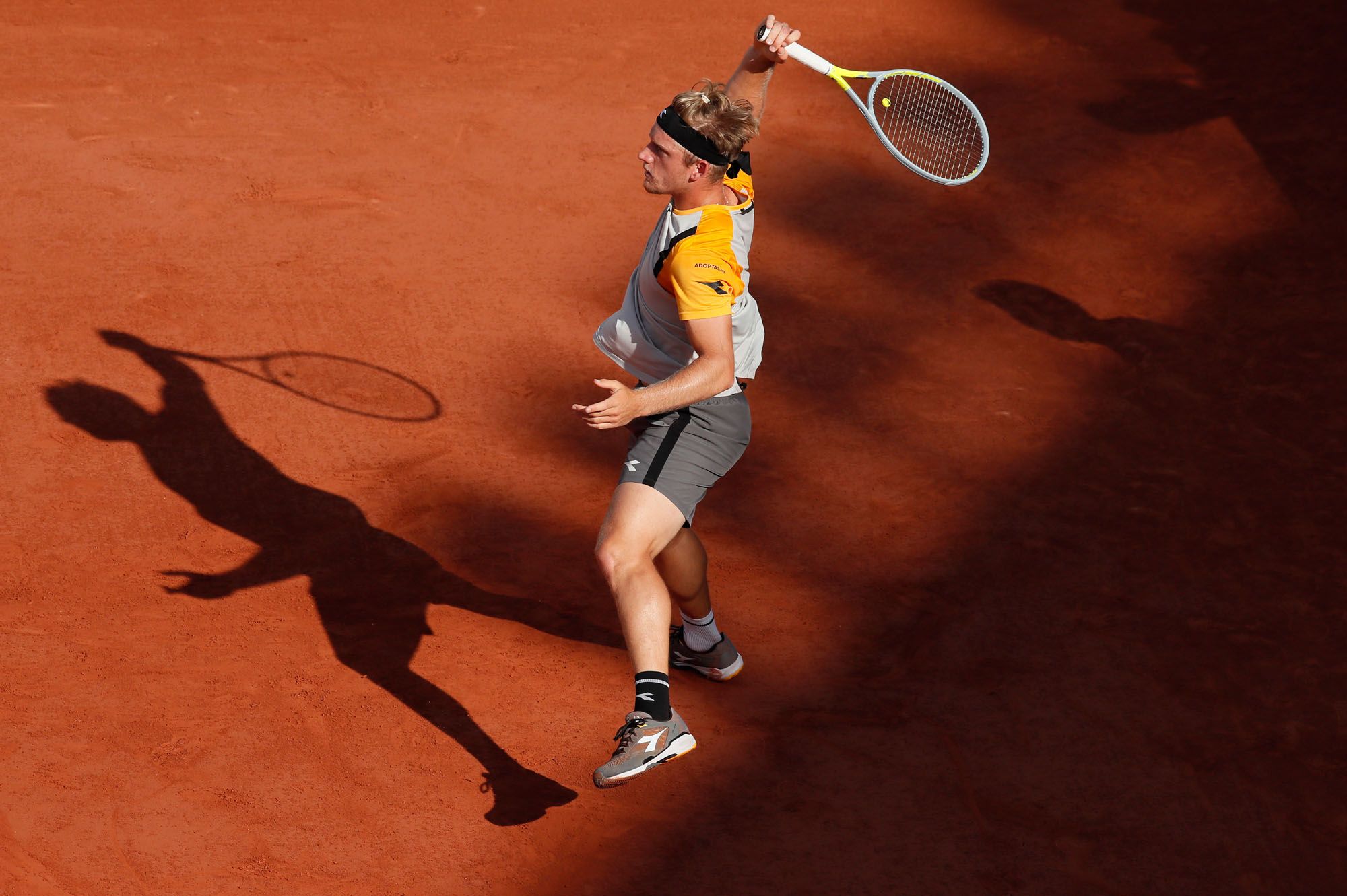 Las imágenes de los octavos de final de Roland Garros entre Alejandro Davidovich y Federico Delbonis