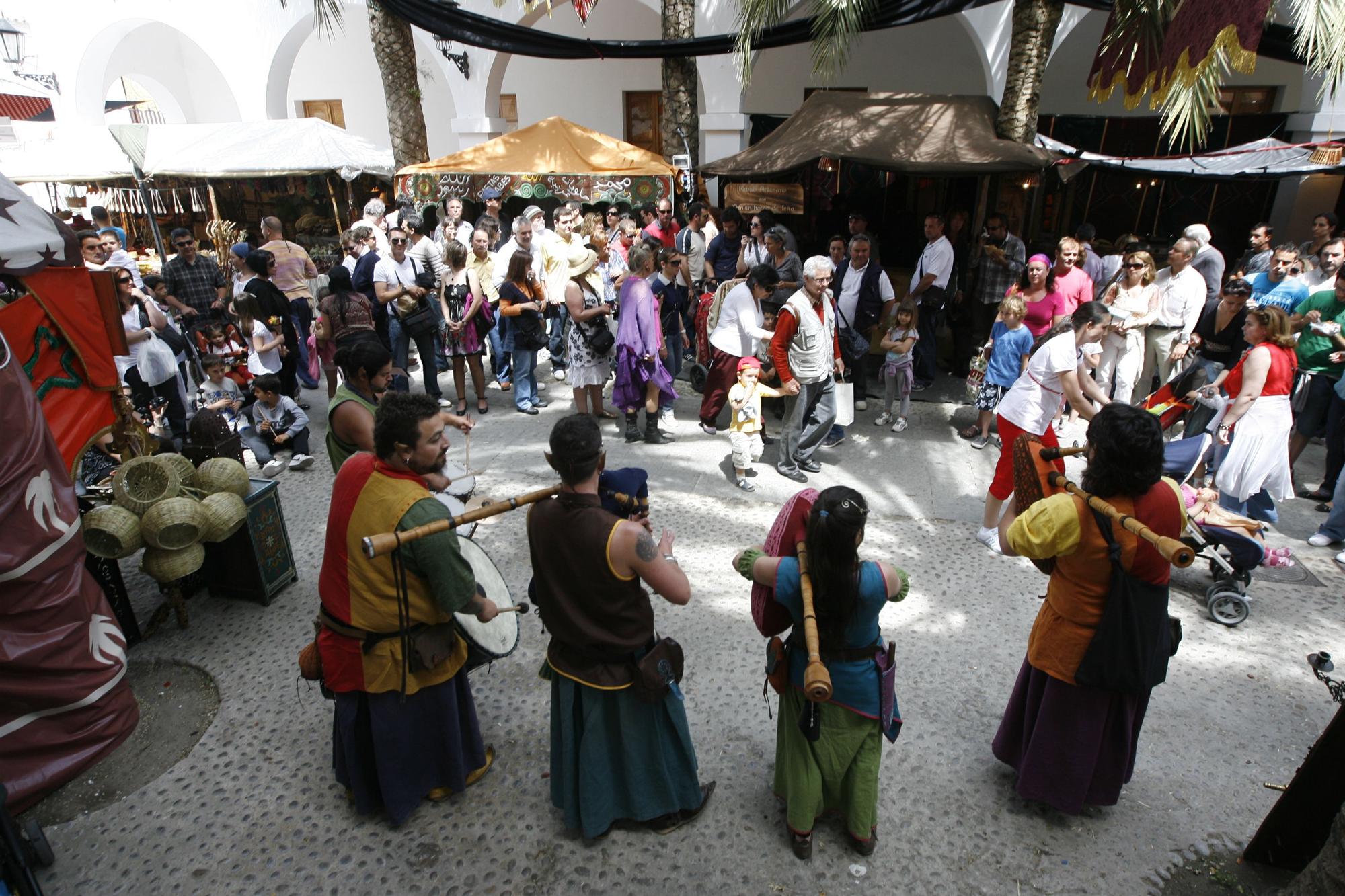 Edición de 2010 de la Feria Medieval de Ibiza.