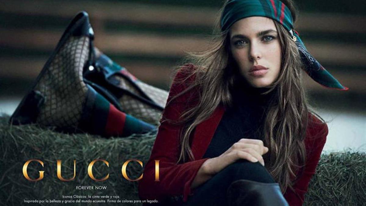 Carlota Casiraghi, en una imagen promocional para Gucci.