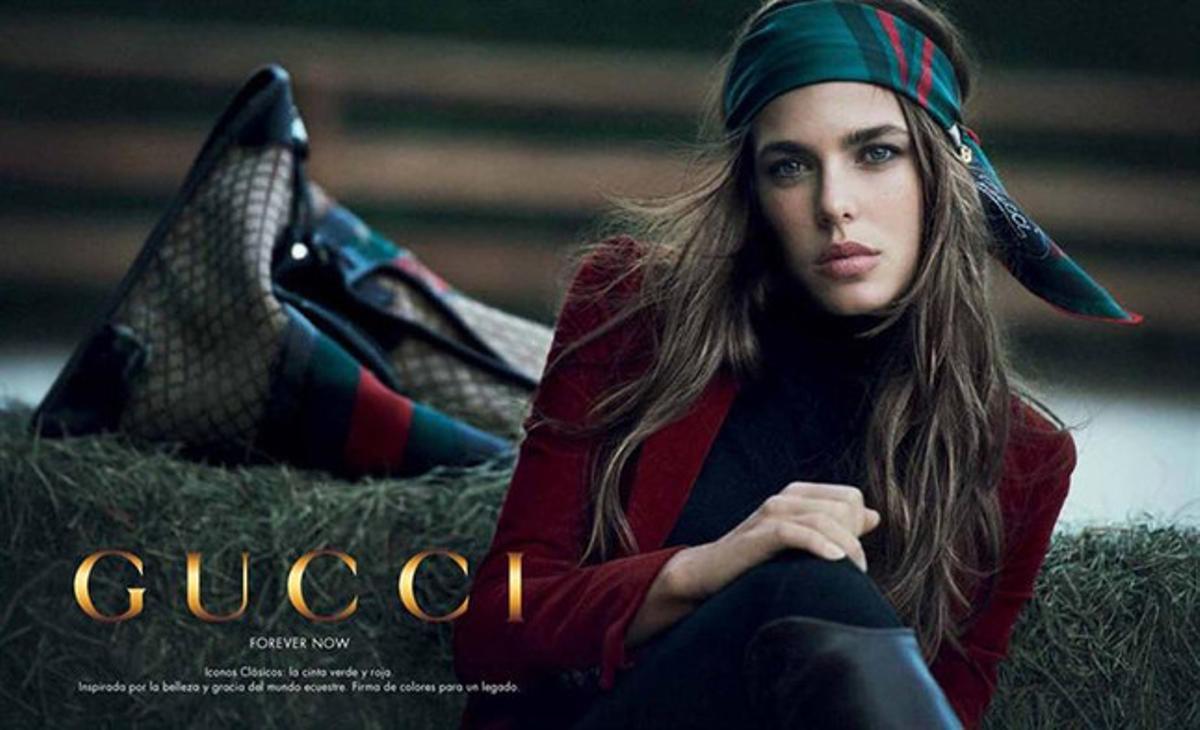 Carlota Casiraghi, en una imatge promocional per a Gucci. Carlota Casiraghi, en una imatge promocional per a Gucci.