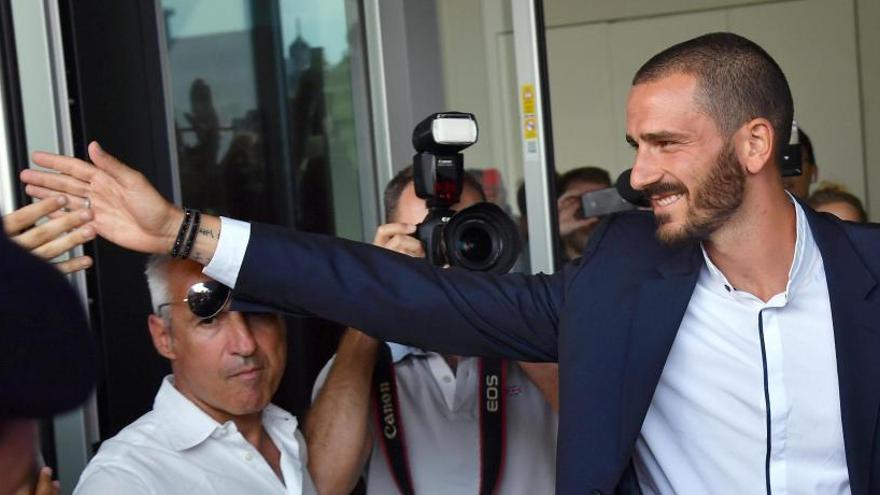 Bonucci, a su llegada a &#039;Casa Milan&#039;