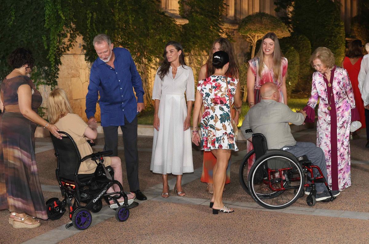 Les imatges de la recepció estival de la Família Reial a Mallorca