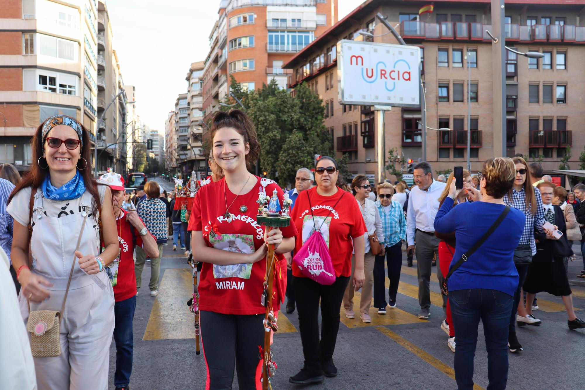 Las imágenes del regreso en romería de la Fuensanta a su santuario