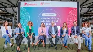Participants de la taula rodona sobre la gestió del talent com a clau de lèxit empresarial dEL PERIÓDICO a Barcelona.