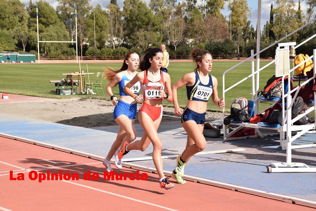 Regional absoluto y sub-23 de atletismo en Lorca (I)