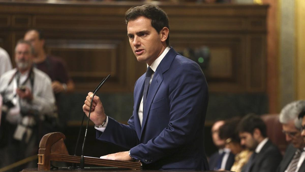 Albert Rivera, en la última jornada de la investidura.