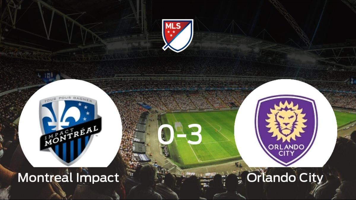 El Orlando City golea 0-3 en el Stade Saputo al Montreal Impact