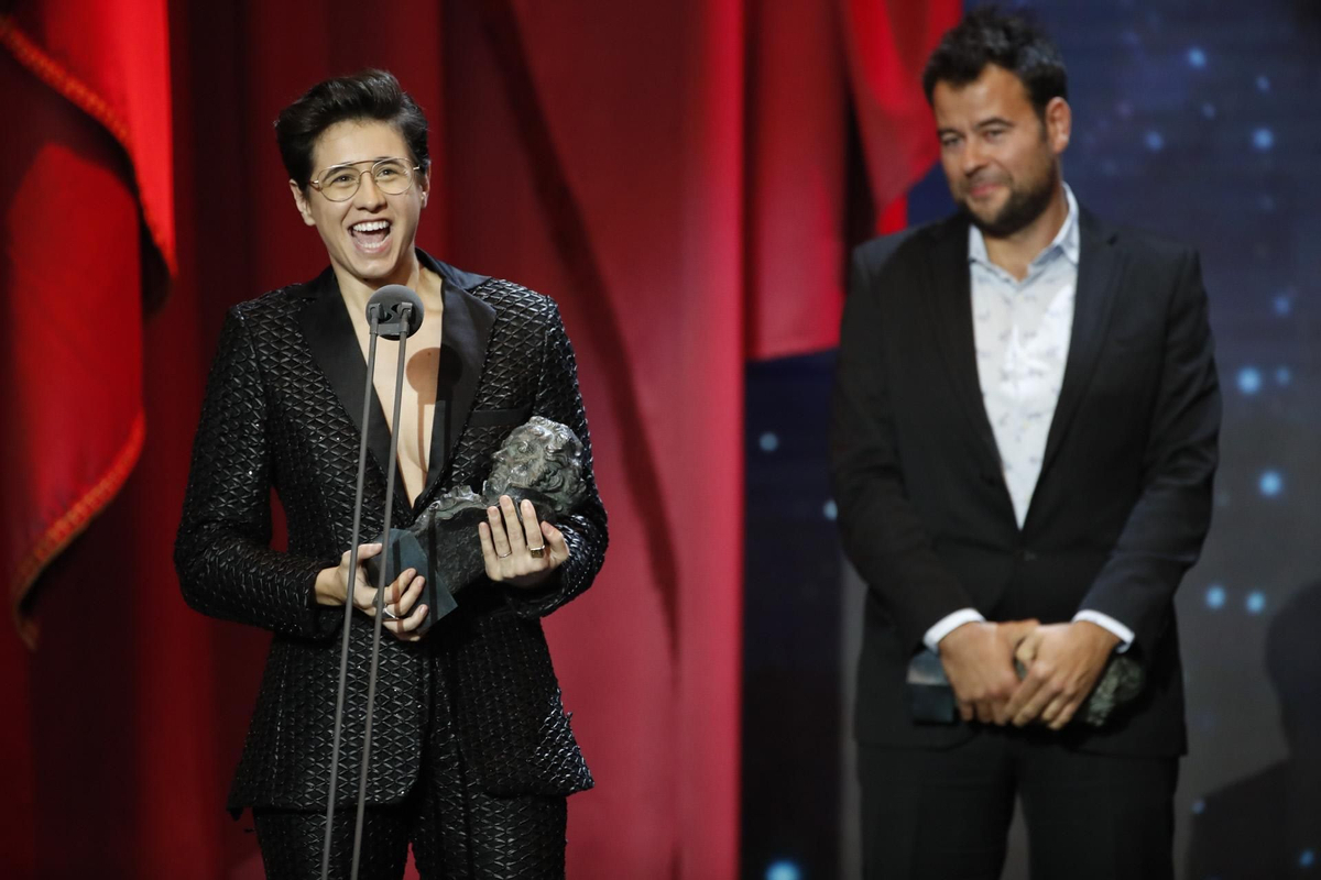 Laura Pedro y Lluís Rivera en la gala de los Premios Goya 2019