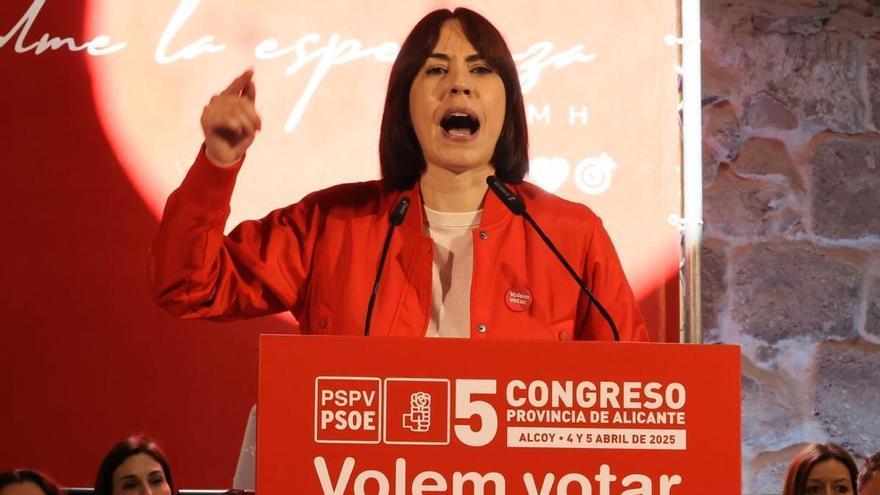 Diana Morant carga contra Mazón en Alcoy: “Quiero ser presidenta para proteger a la gente”