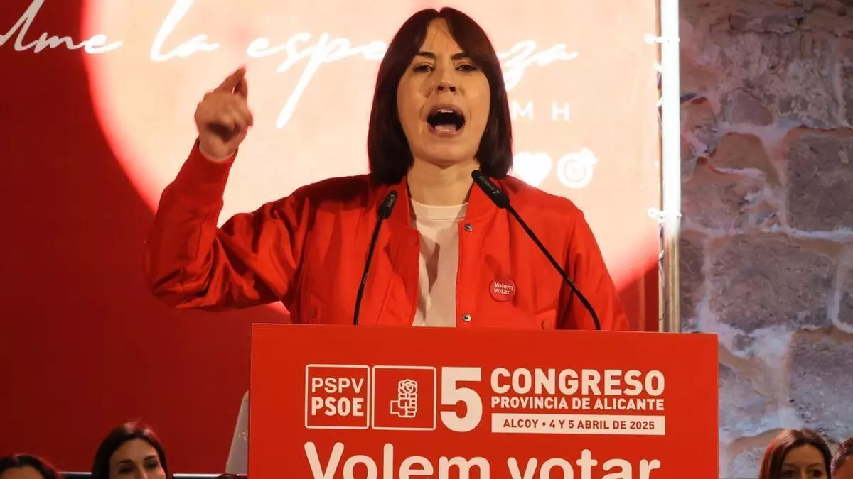 Diana Morant carga contra Mazón en Alcoy: “Quiero ser presidenta para proteger a la gente”
