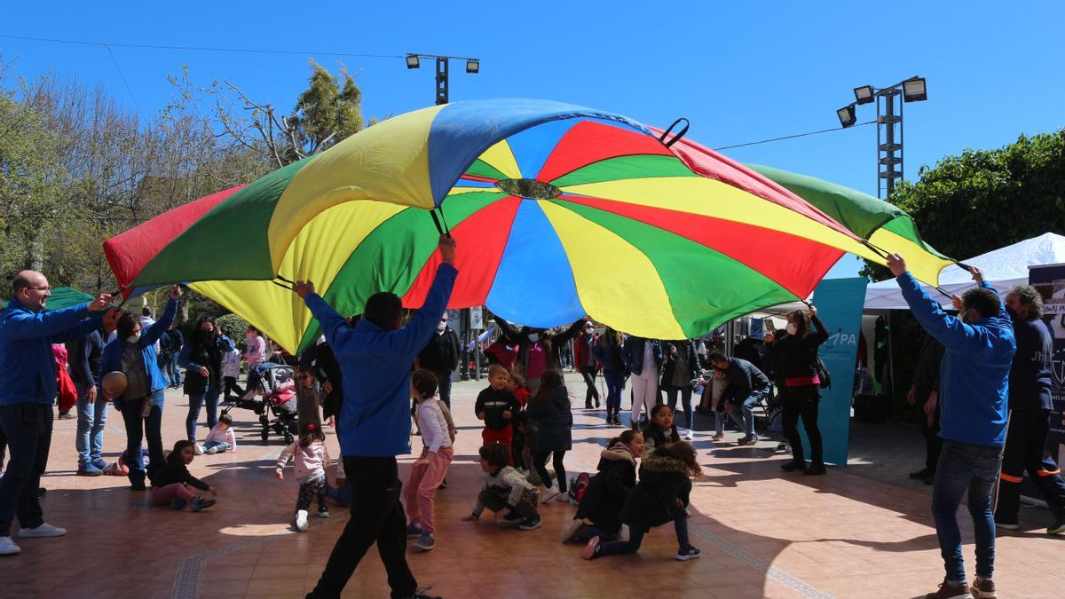 Una de las actividades realizadas durante la I Feria del Deporte de Segorbe.