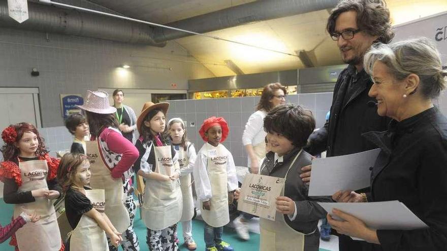 Participantes en los talleres infantiles de Lacónicas, en la edición del año pasado.