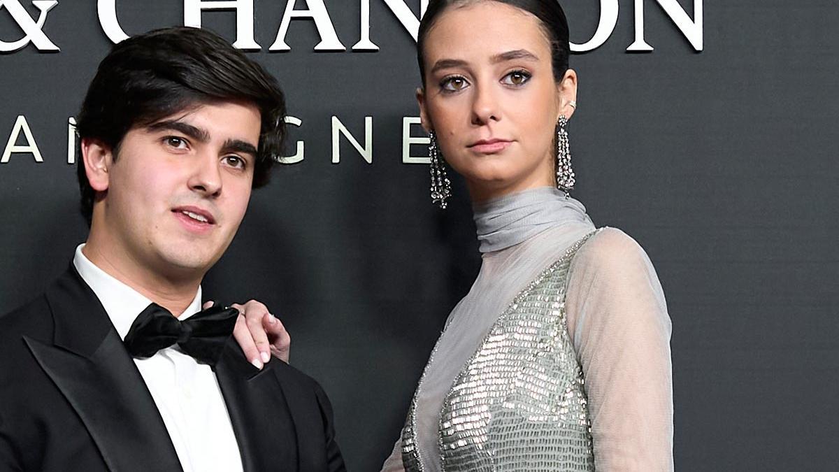 Victoria Marichalar y Jorge Bárcenas en la fiesta Moet Chandon