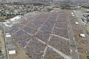 Vista aèria aquesta tarda de l’aeròdrom de Cuatro Vientos.