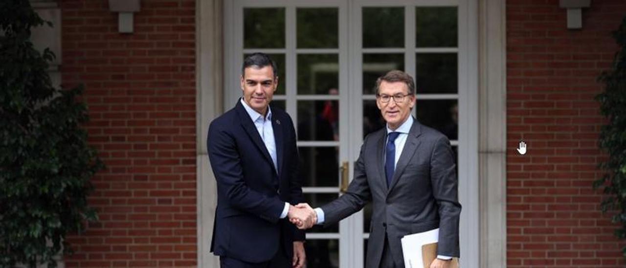 Pedro Sánchez y Alberto Núñez Feijóo.