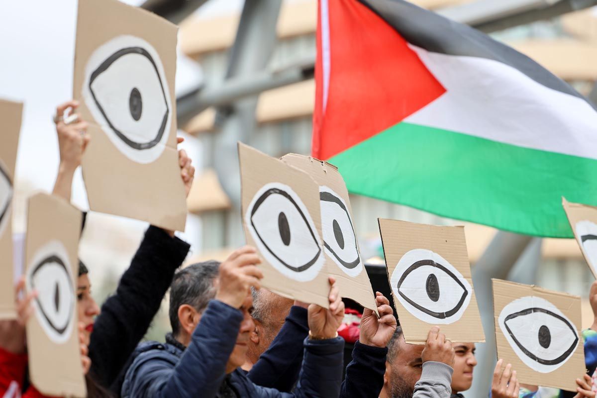 La concentración por Palestina en Ibiza, en imágenes