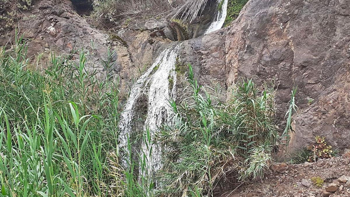 Aspecto que presentaba en la tarde de ayer el barranco de Benijo. | | MANUEL RODRÍGUEZ