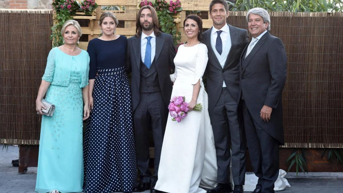 La familia Verdasco Carmona el día de la boda de Sara Verdasco y Juan Carmona