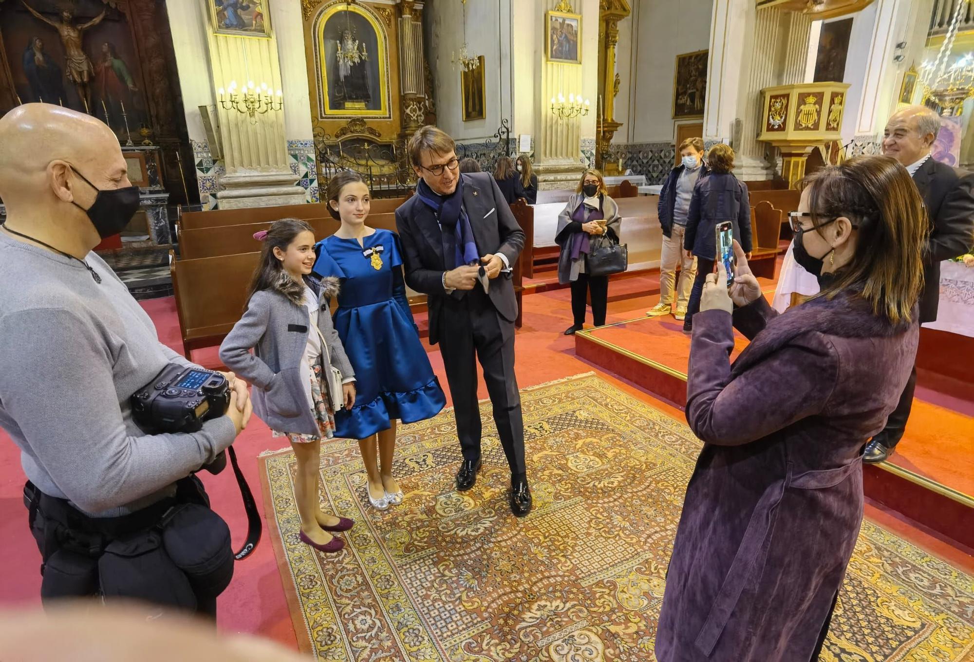 Quico Catalán, mantenedor del acto de nombramiento de la Clavariesa Infantil del Altar de sant Vicent Ferrer del Carmen