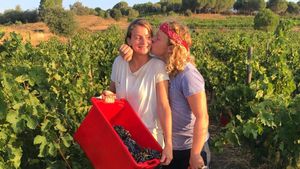 Dido Voorma y Jurriaan Morsink, la pareja de origen neerlandés fundadora de las bodegas Vinyes Tortuga y Fruita Analogica