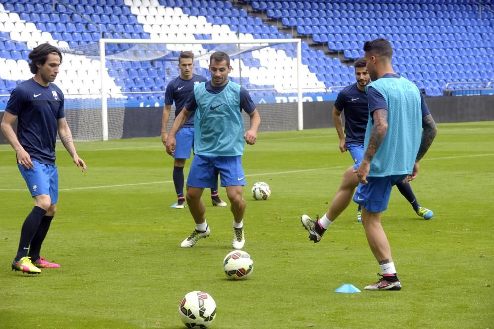 Entrenamiento de la Selección Galega en Riazor