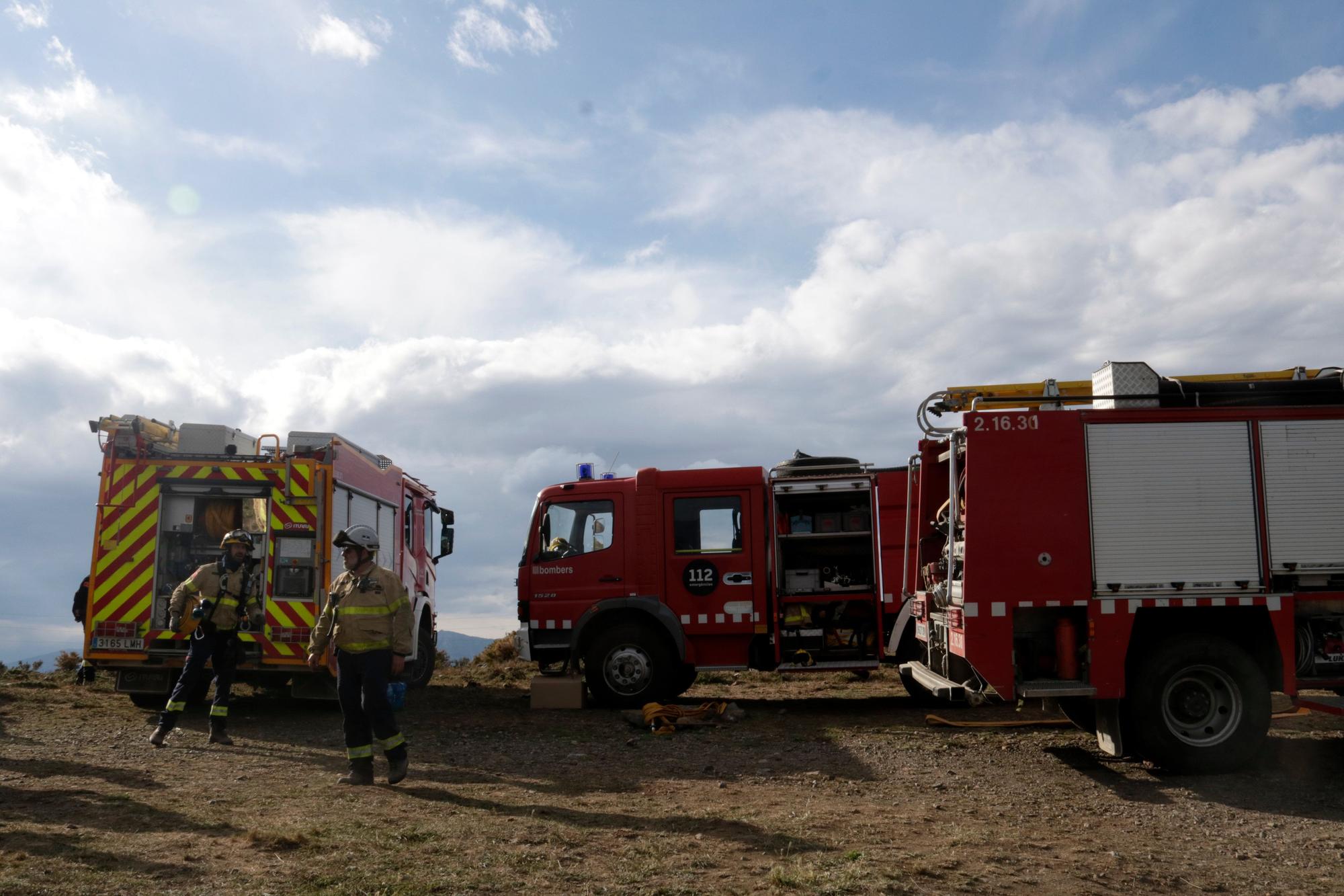 L'incendi que ha cremat a Portbou els dies 16 i 17 d'abril