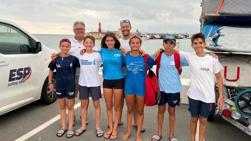 La selección española de Optimist se ha entrenado en el CN Cambrils. | CNCB