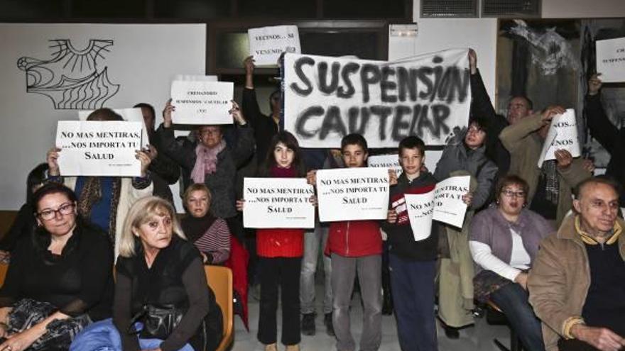 Imagen de archivo de una protesta vecinal contra el horno.