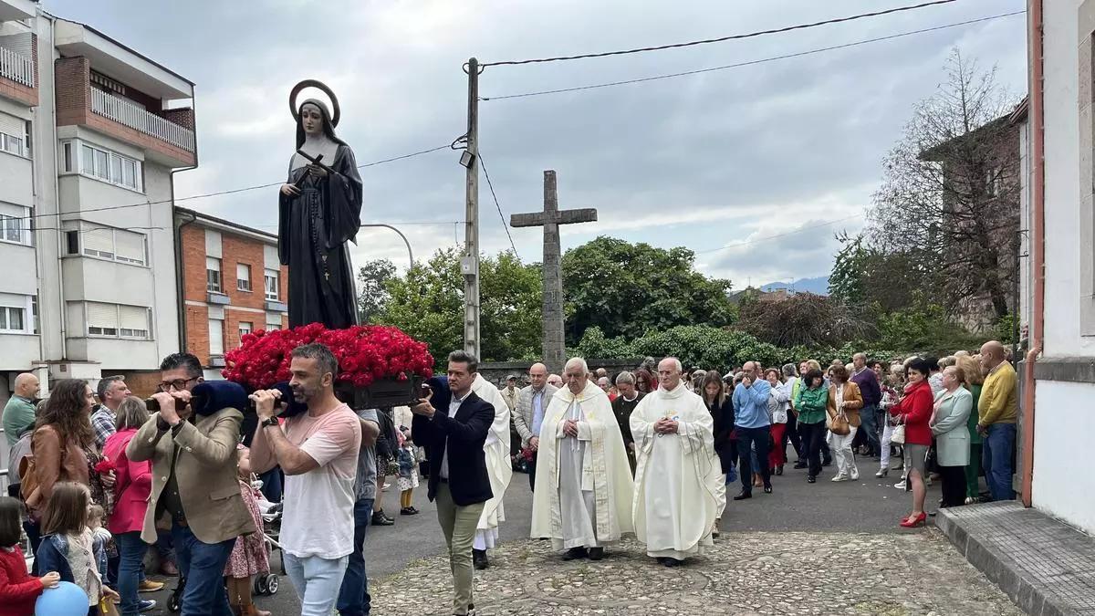 Procesión de Santa Rita en una edición anterior de la fiesta.