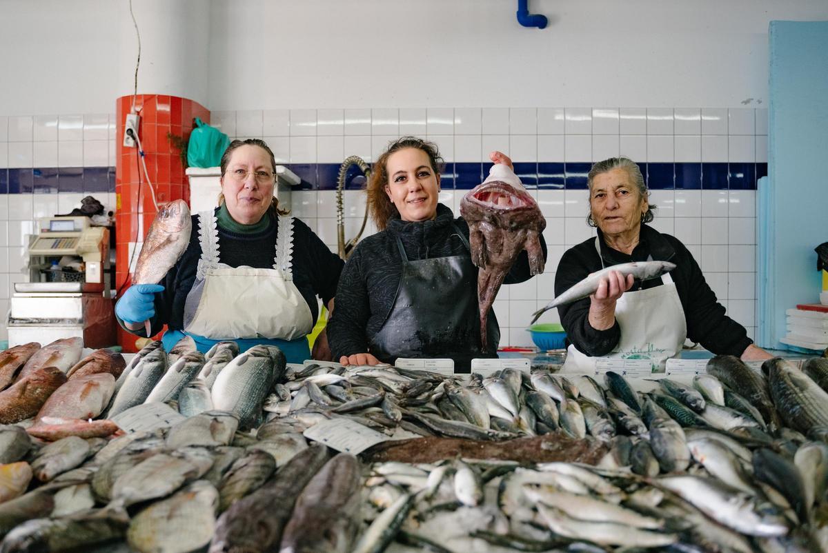 Mercado do peixe na Costa Nova