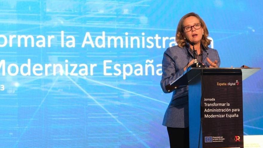 La vicepresidenta primera y ministra de Asuntos Económicos, Nadia Calviño.