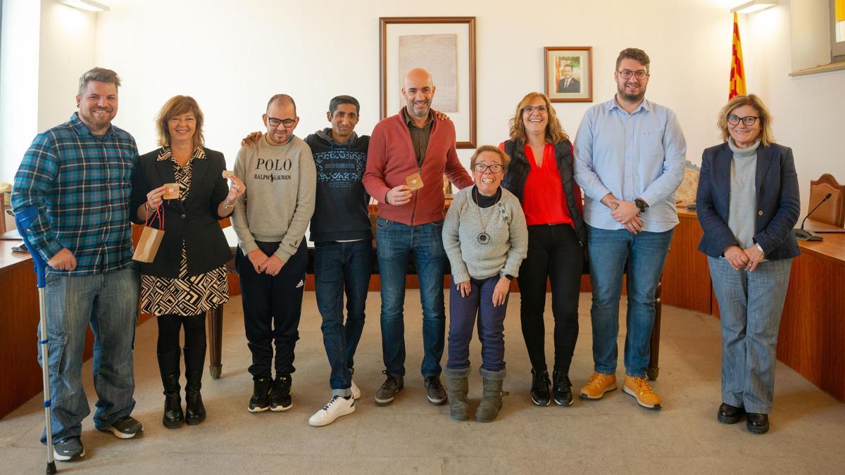 Representants de l’Ajuntament i la Fundació.