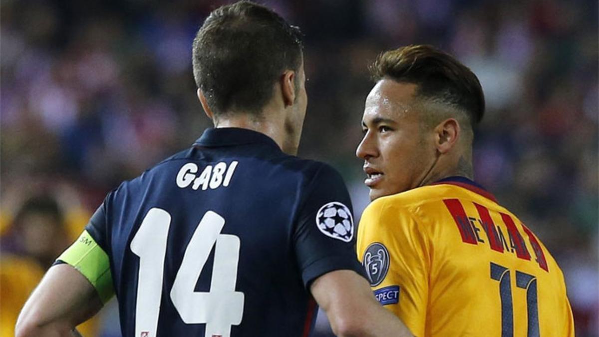 Gabi y Neymar, en un encuentro
