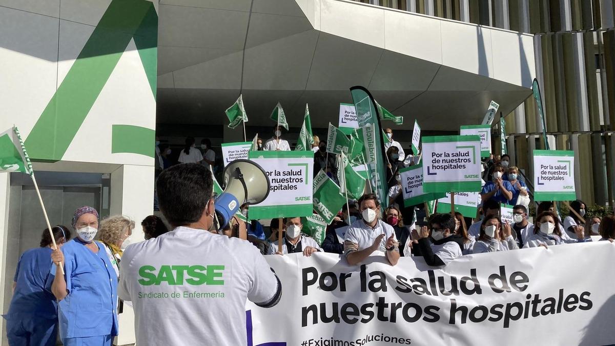 Una imagen de archivo de una manifestación de el Sindicato de Enfermería (Satse).