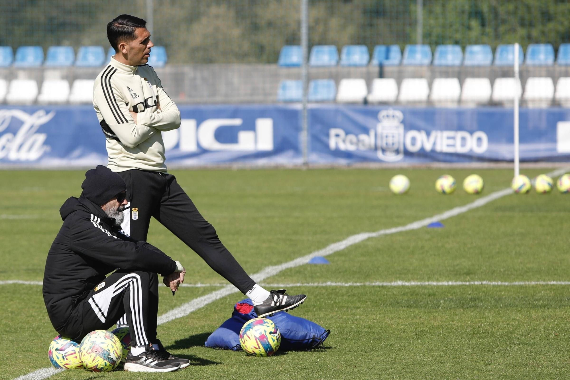EN IMÁGENES: el entrenamiento del Oviedo