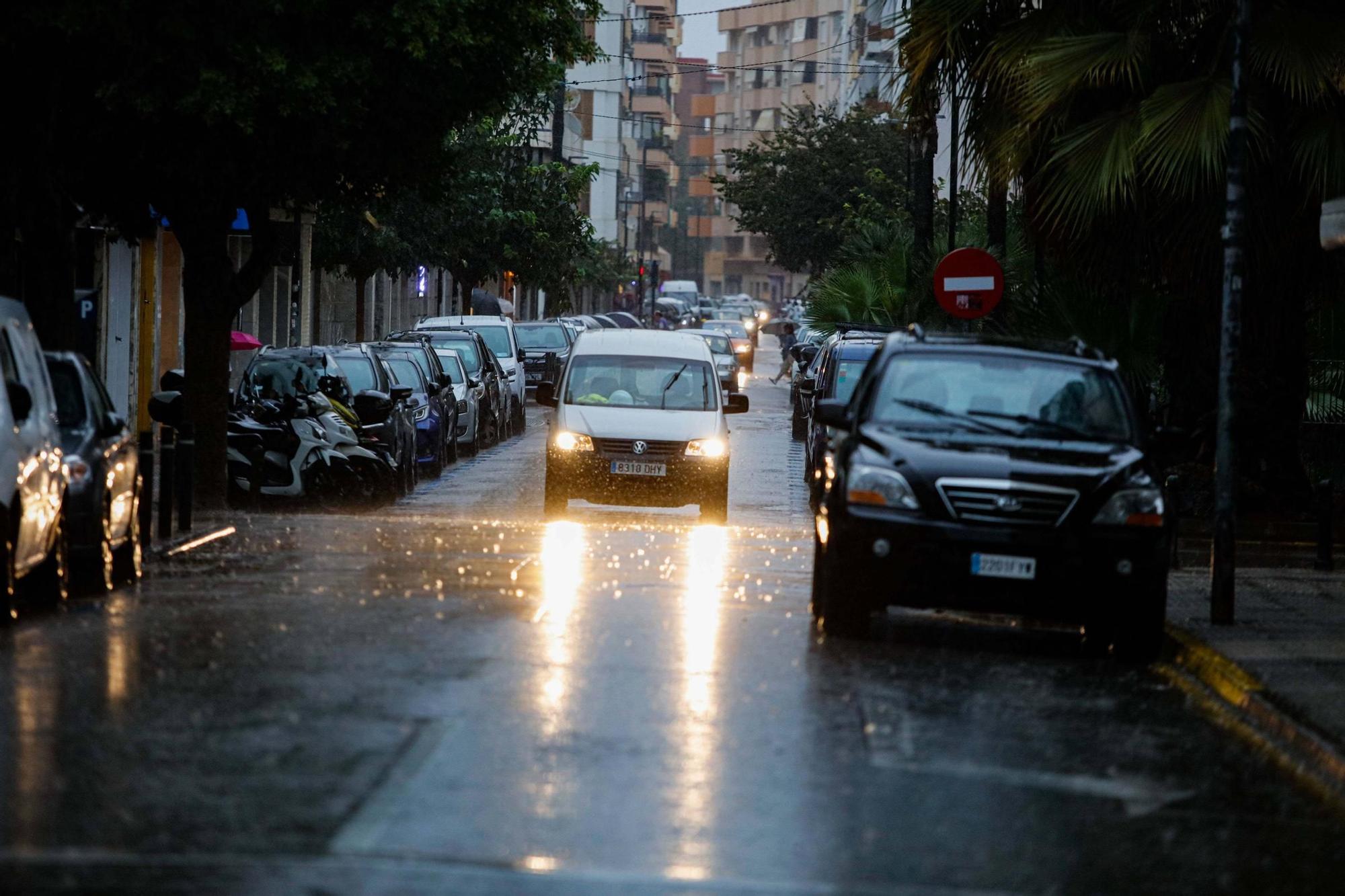 Todas las imágenes de la lluvia en Ibiza