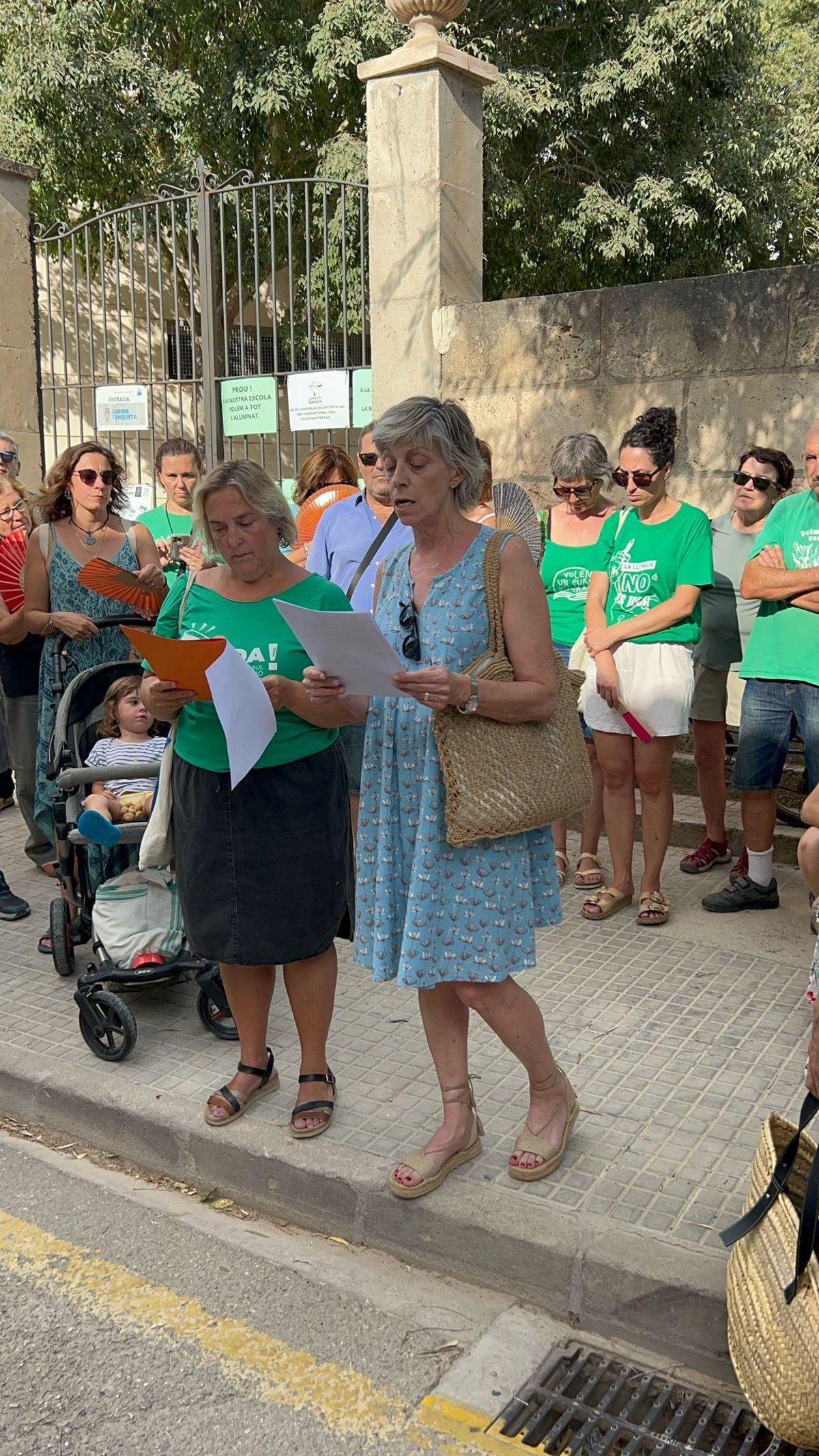 Lectura del manifiesto.