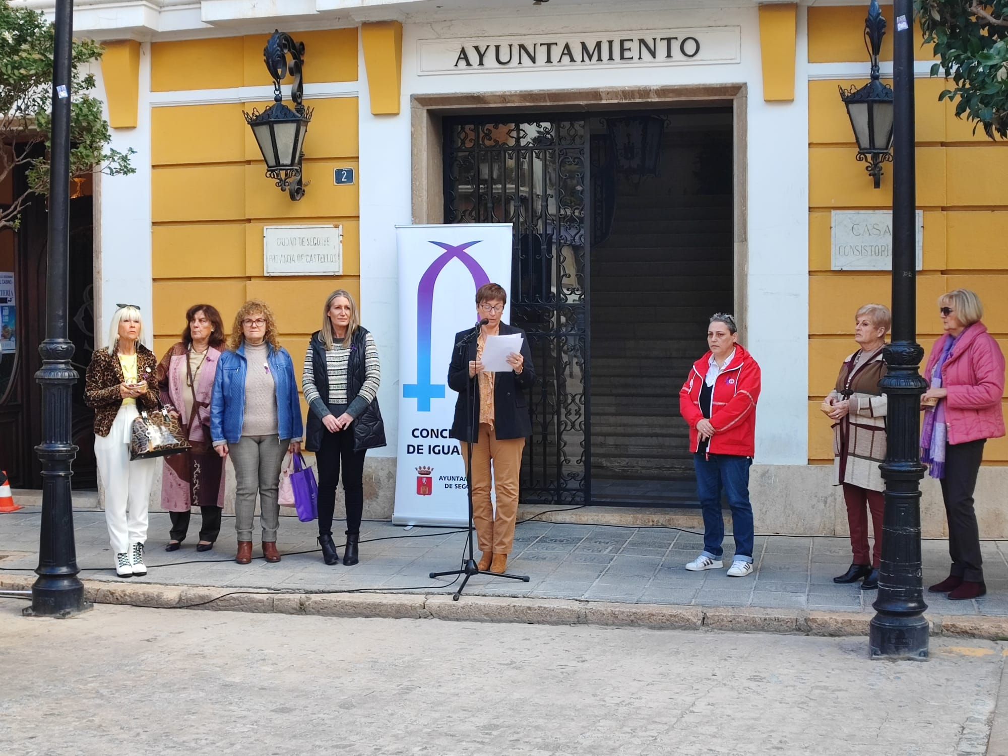 25-N en Castellón: La provincia clama contra la violencia de género. Imagen de Segorbe