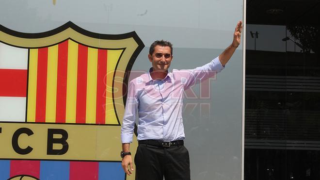 Las primeras imágenes de Ernesto Valverde como entrenador del FC Barcelona