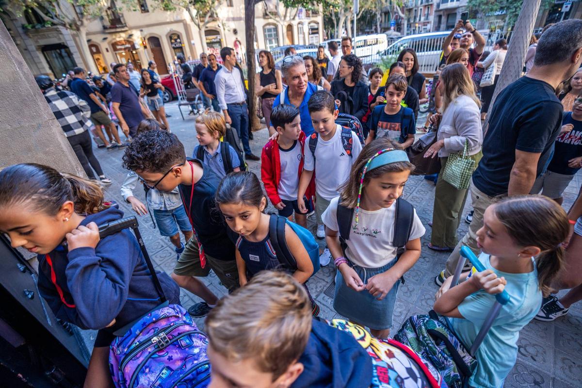 Vuelta al cole en la Escola Pia Sant Miquel de Barcelona