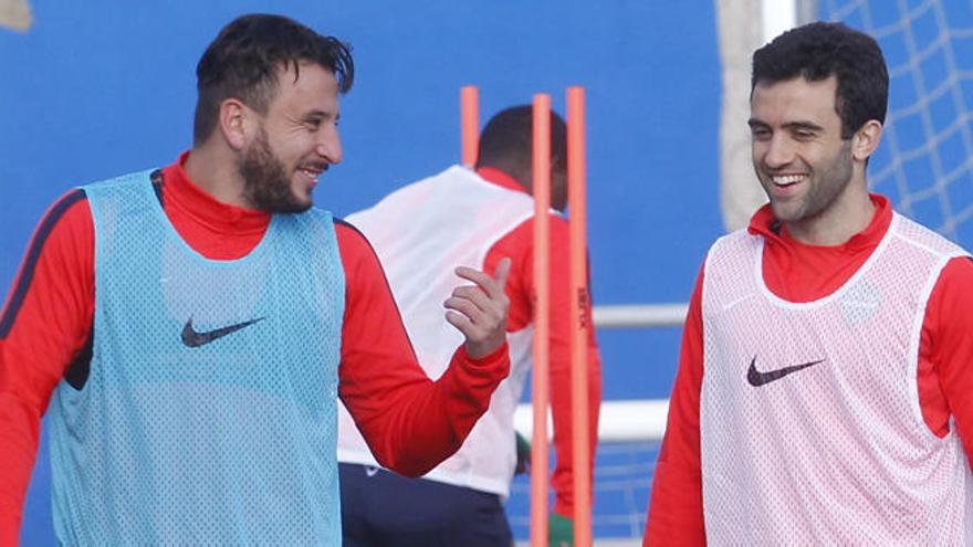 Ghilas y Rossi, en un entrenamiento en Buñol