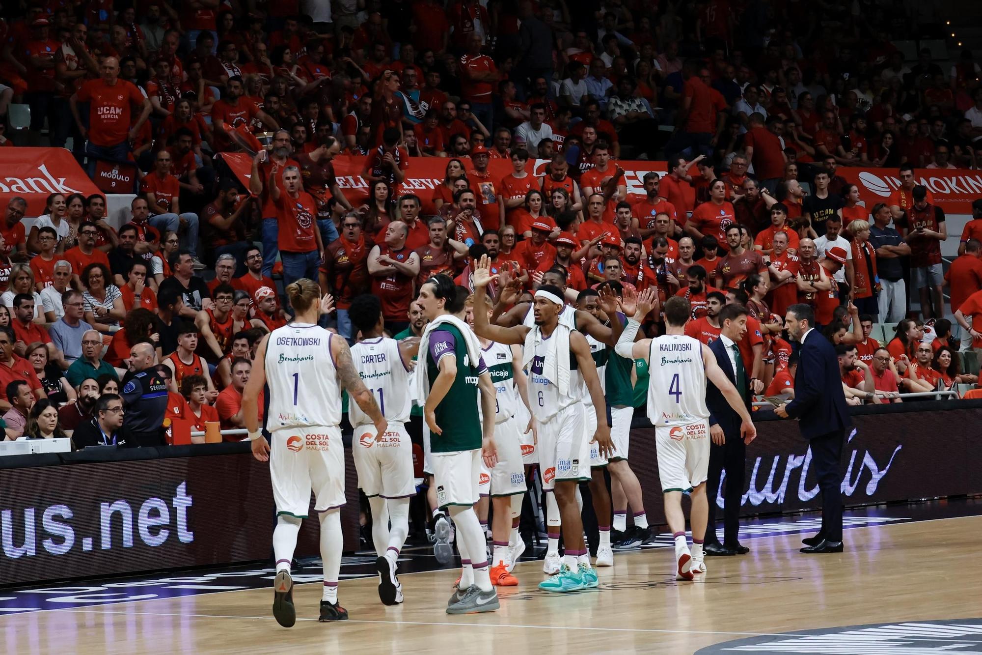 Las imágenes del cuarto partido de semifinales de la ACB entre el UCAM Murcia - Unicaja