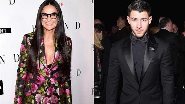 Demi Moore y Nick Jonas.